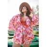 Wolfly damskie kimono szlafrok pareo na lato do stroju oversize multikolor - 2