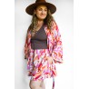 Wolfly damskie kimono szlafrok pareo na lato do stroju oversize multikolor - 3