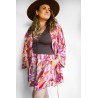 Wolfly damskie kimono szlafrok pareo na lato do stroju oversize multikolor - 4