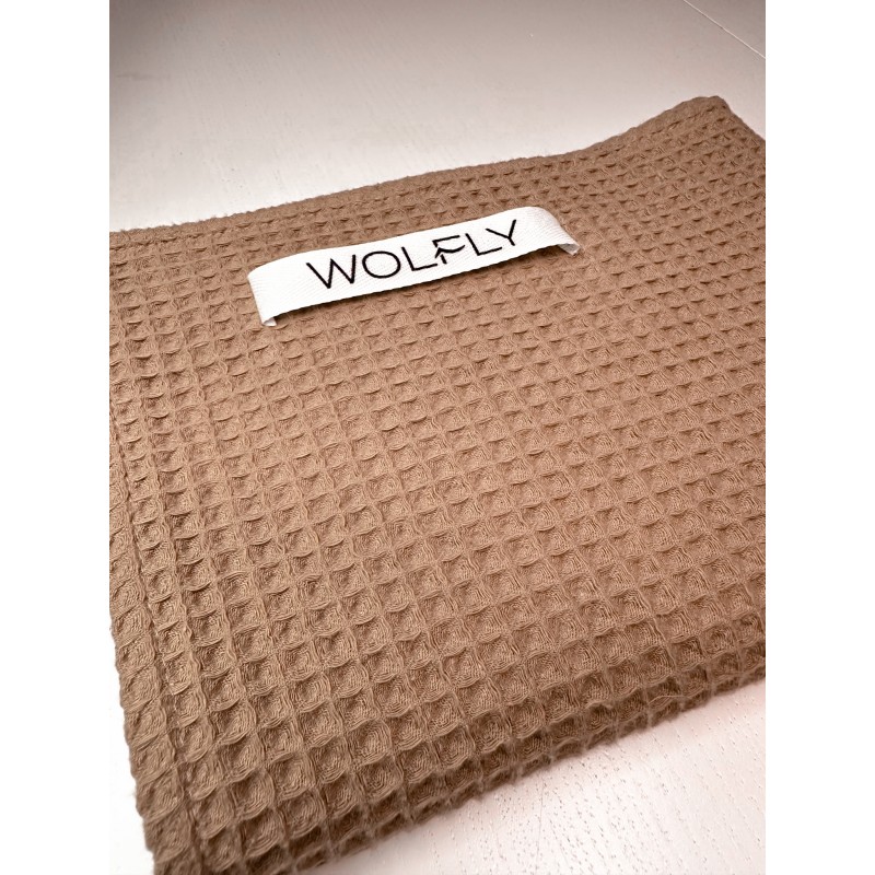Wolfly RĘCZNIK kąpielowy plażowy DUŻY wafel bawełniany Beżowy - 4