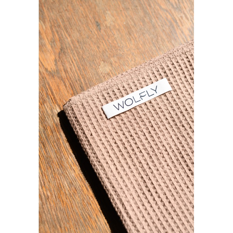 Wolfly RĘCZNIK kąpielowy plażowy mały wafel bawełniany Beżowy - 4