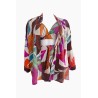 Wolfly damskie kimono plażowe krótkie szlafrok na lato multikolor - 4