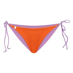 Wolfly damski strój kąpielowy dół od bikini wiązany łososiowy - 1