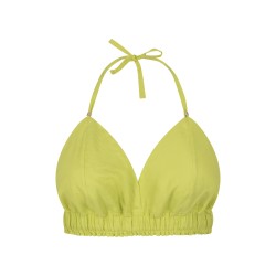 Wolfly damski biustonosz z lnu top lniany limonkowy - 1