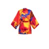 Wolfly damski szlafrok plażowy Kimono JEDWABNE krótkie pomarańczowe - 1