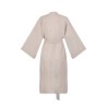 Wolfly damskie kimono długie lniane szlafrok wiązany z lnu naturalne - 2