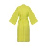 Wolfly damskie kimono długie lniane szlafrok z lnu limonka - 2