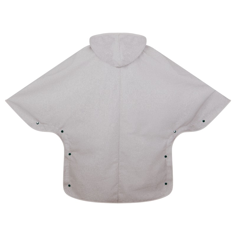 Wolfly Poncho bluza z kapturem do morsowania przeciwdeszczowa jasny szary melanż - 2