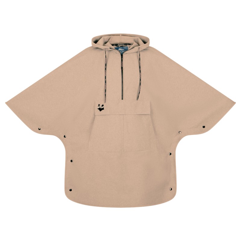 Wolfly Poncho bluza z kapturem do morsowania przeciwdeszczowA beżowa - 1