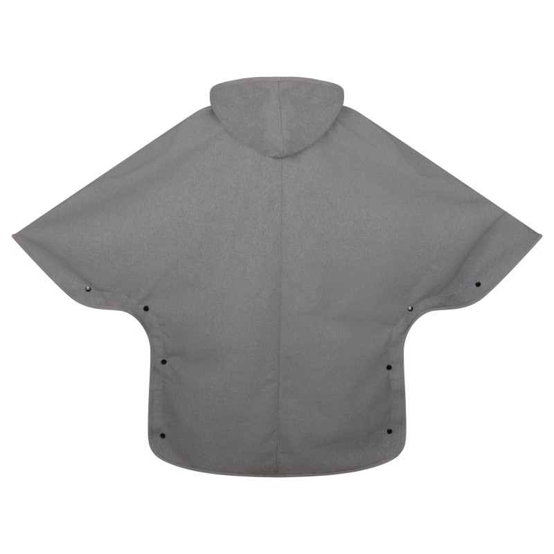 Wolfly Poncho bluza z kapturem do morsowania przeciwdeszczowe Ciemny szary melanż - 1