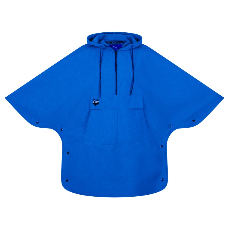 Wolfly Poncho bluza z kapturem do morsowania przeciwdeszczowe Niebieska - 1
