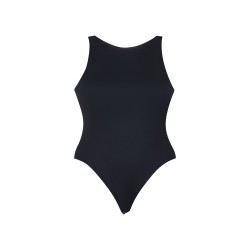 wolfly damskie eleganckie body basic bokserka zapinane w kroku czarny - 2