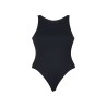 wolfly damskie eleganckie body basic bokserka zapinane w kroku czarny - 2