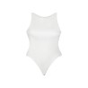 wolfly damskie gładkie body basic bokserka zapinane w kroku białe - 2