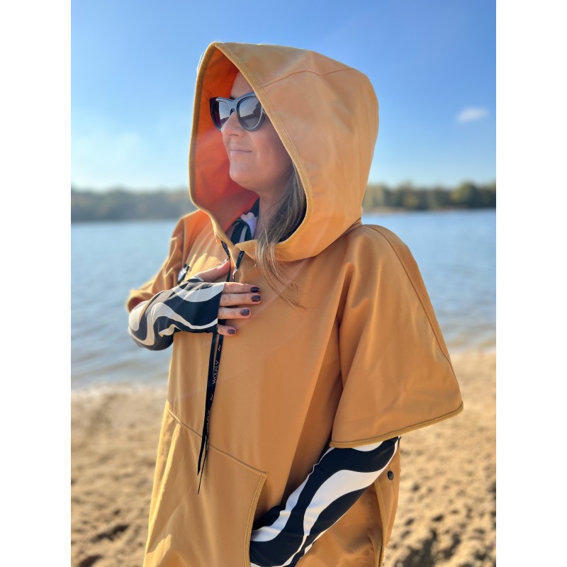 Wolfly Poncho ochronne do morsowania przeciwdeszczowe musztardowe - 4