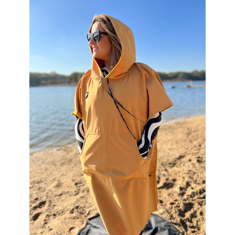 Wolfly Poncho ochronne do morsowania przeciwdeszczowe musztardowe - 5