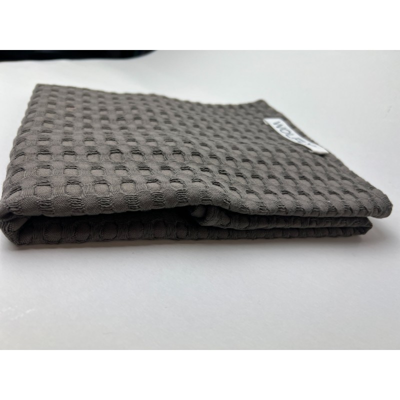 Wolfly RĘCZNIK kąpielowy plażowy mały wafel bawełniany Brunatny - 4