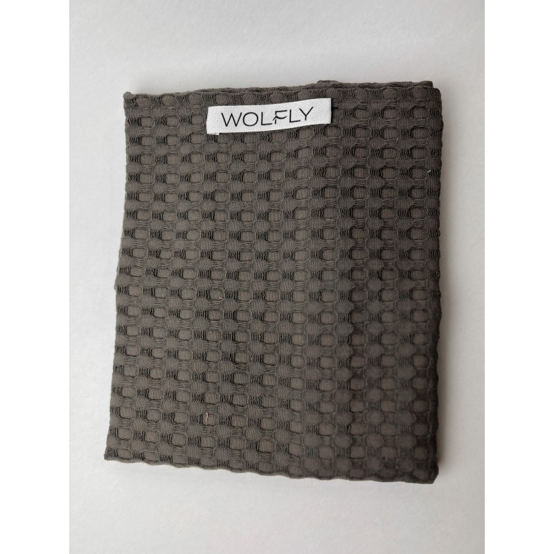 Wolfly RĘCZNIK kąpielowy plażowy mały wafel bawełniany Brunatny - 6