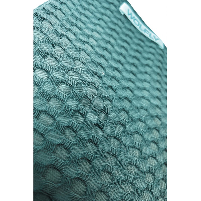 Wolfly RĘCZNIK kąpielowy plażowy DUŻY wafel bawełniany Ciemny zielony - 2