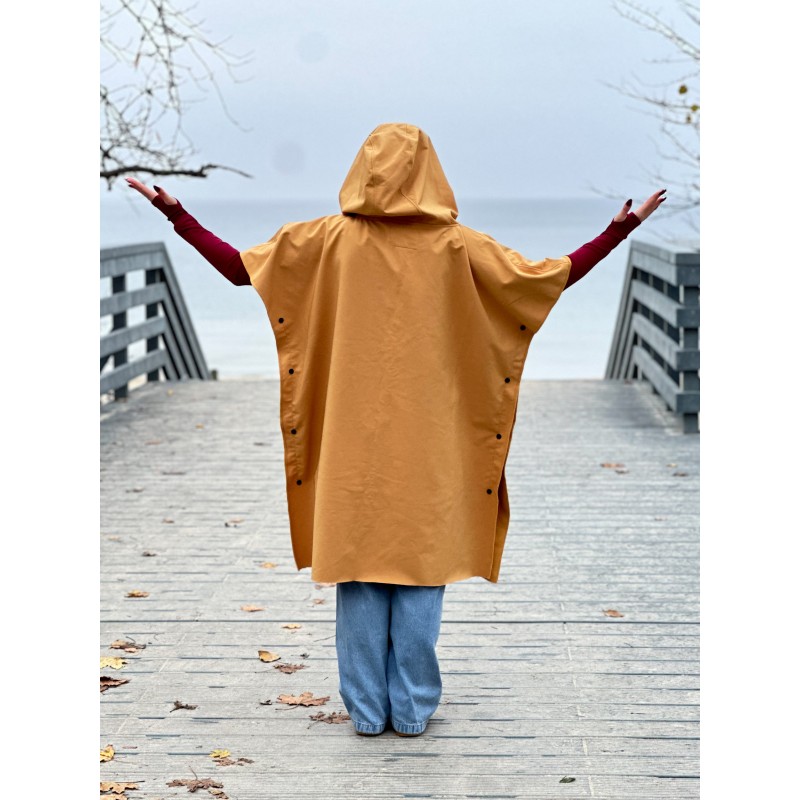 Wolfly Poncho ochronne do morsowania przeciwdeszczowe musztardowe - 9