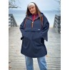 Wolfly Poncho bluza z kapturem do morsowania przeciwdeszczowe Granatowe - 2
