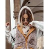 Wolfly Damski Kaptur balaclava z wełny merino jasny beż - 3