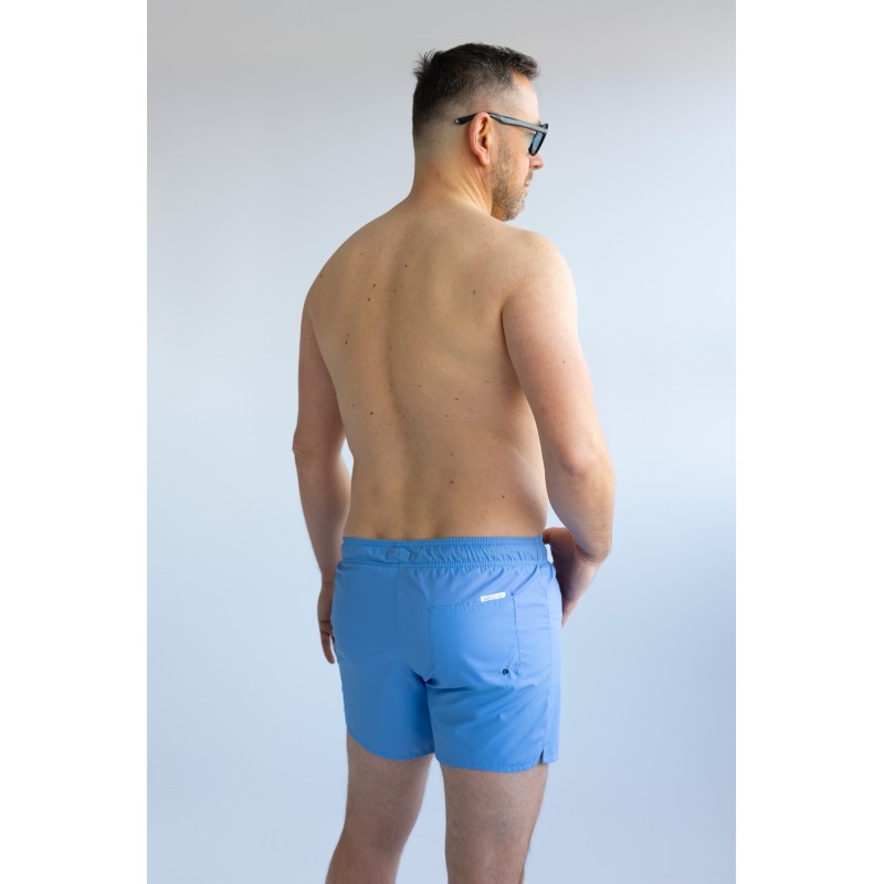 Wolfly męskie szorty plażowe krótkie spodenki kąpielowe na lato baby blue - 2