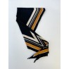 Wolfly damska Apaszka chusta czarna w paski - 4
