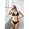 Wolfly damski strój kąpielowy dół figi bikini majtki tanga ciemny zielony - 7