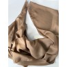 Wolfly poncho chusta Apaszka jedwabna bezowa duża mocha mouse - 4