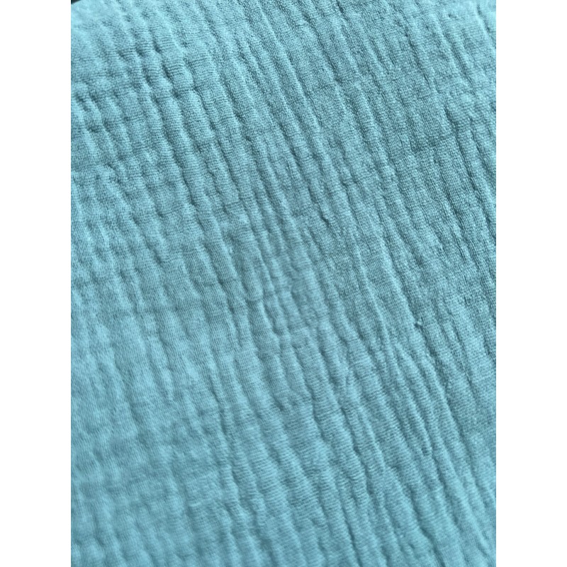 Wolfly RĘCZNIK kąpielowy plażowy DUŻY muslin cienkii bawełniany Niebieski - 5
