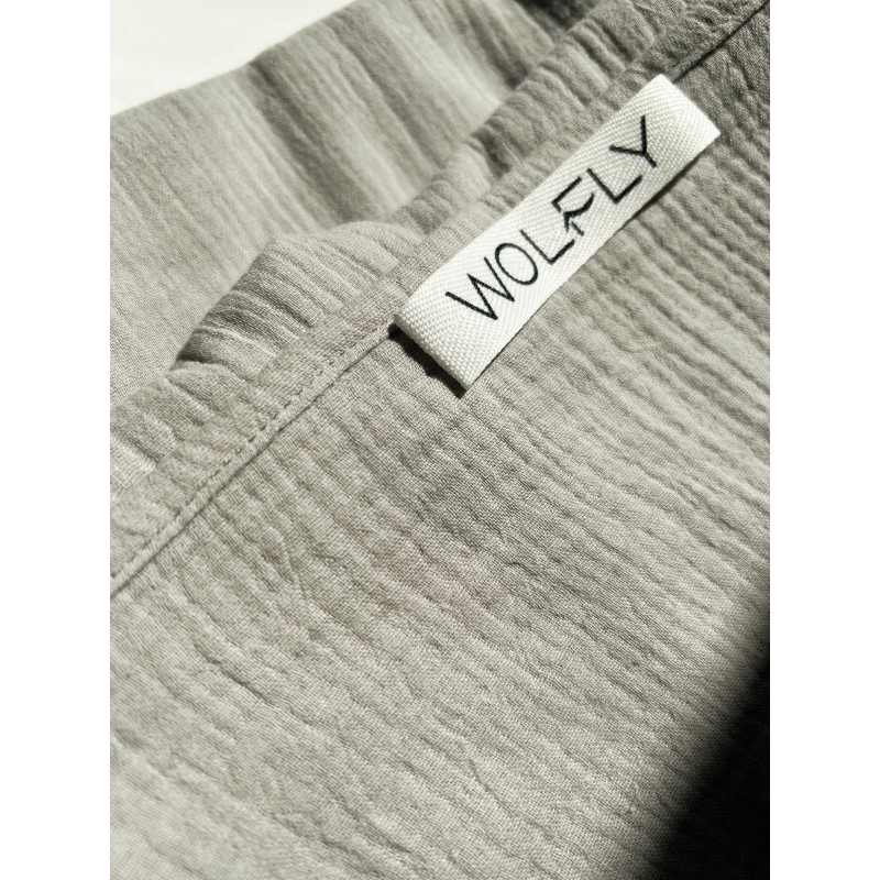 Wolfly RĘCZNIK kąpielowy plażowy DUŻY muslin cienkii bawełniany Niebieski - 3