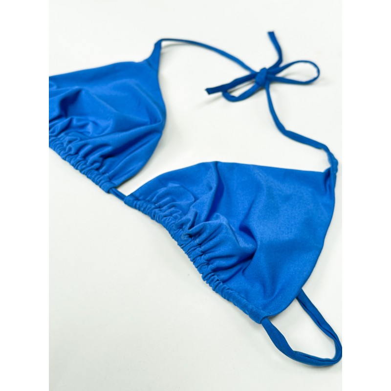 Wolfly damski strój kąpielowy góra od bikini wiązana niebieski - 1