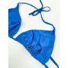 Wolfly damski strój kąpielowy góra od bikini wiązana niebieski - 2