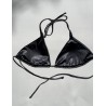 Wolfly damski strój kąpielowy góra bikini wiązana srebrny - 4