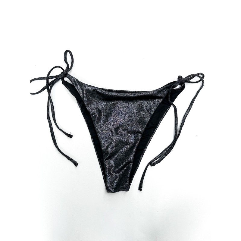 copy of Wolfly damski strój kąpielowy dół od bikini czarny karbowany - 1