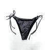 copy of Wolfly damski strój kąpielowy dół od bikini czarny karbowany - 1