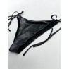 copy of Wolfly damski strój kąpielowy dół od bikini czarny karbowany - 2