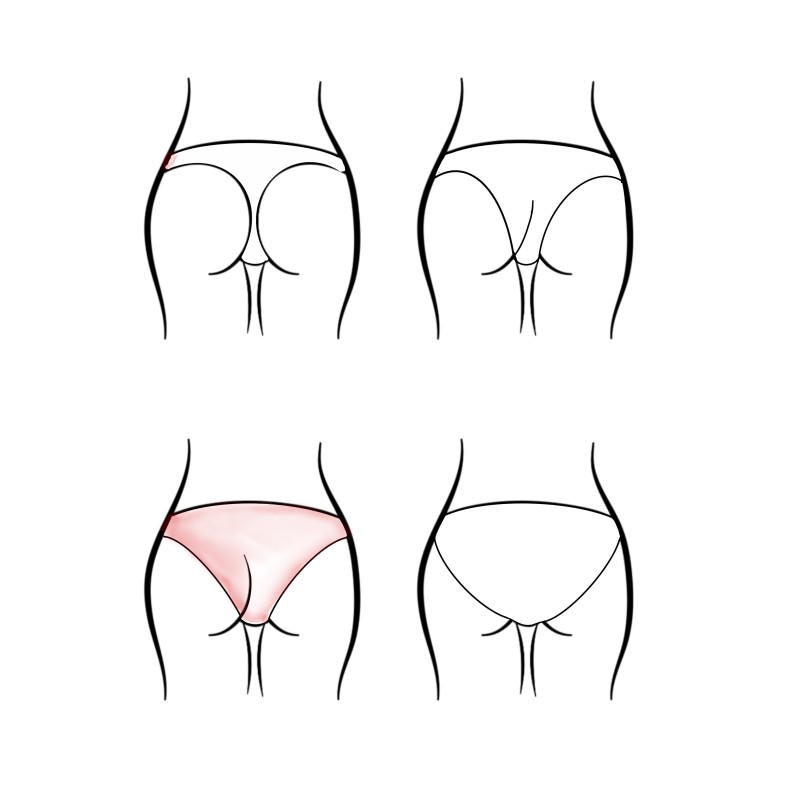 Wolfly damski strój kąpielowy dół od bikini wiązany czarny karbowany - 4