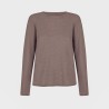 Wolfly damska podkoszulka koszulka z długim rękawem z wełny merino mocha mouse - 2