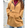 Wolfly damskie poncho do morsowanie bluza z kapturem regulowane przeciwdeszczowe musztardowe - 3