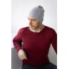 Wolfly meska czapka z wełny merino bezszwowa cienka szara - 2