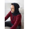 Wolfly meska czapka kaptur balaclava z wełny merino granatowa - 4