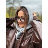 Wolfly damski kaptur balaclava z wełny merino jasny szary - 6