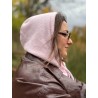 Wolfly damski kaptur balaclava z wełny merino różowy - 5