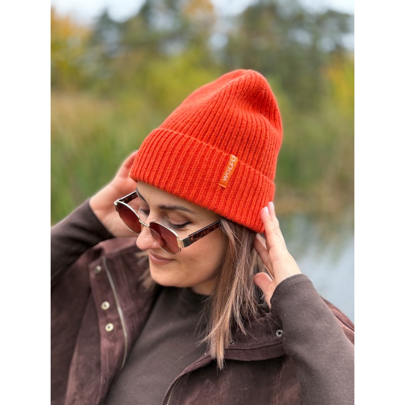 copy of Wolfly damska czapka wełny merino niebieska - 5
