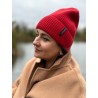 Wolfly damska czapka wełny merino czerwona - 5