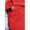 Wolfly damskie poncho do morsowanie bluza z kapturem regulowane przeciwdeszczowe pomarańczowe - 3