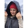 Wolfly damskie poncho do morsowania ochronne przeciwdeszczowe czarne pikowane - 3