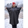 Wolfly damskie poncho do morsowania ochronne przeciwdeszczowe czarne pikowane - 4